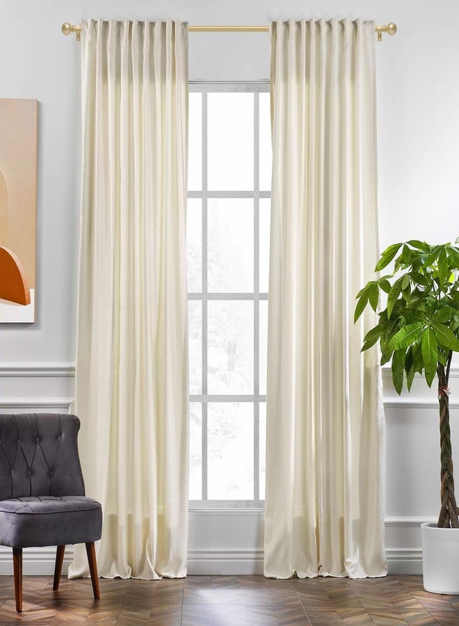 Poskena Gold Curtain Rods for Windows 28 to 48 Inch,5/8 Inch Diameter Adjustable Length Curtain Rod, Stainless Steel Heavy Duty Curtain Rod with Brackets, Modern Simple Style, Easy Installation - Image 3
