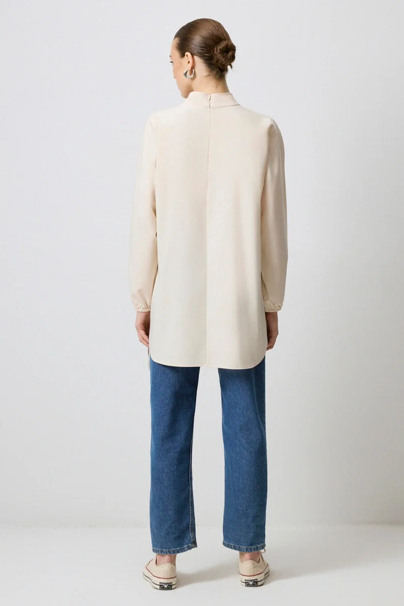 Touche Tie Detailed Viscose Tunic