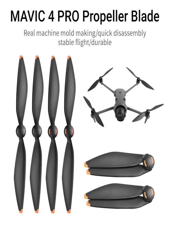 Taoke 2 Pairs Quick Release Low Noise Propeller Blades Compatible with DJI Mavic 4 Pro - Image 2
