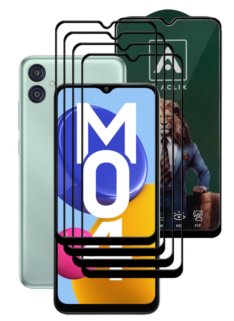 أكاليكس 4 قطع، حماية شاشة، لهاتف سامسونج جالاكسي M04، جودة ممتازة. - Image 1