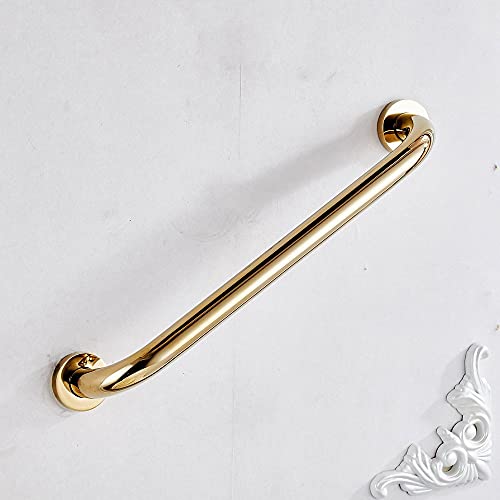 Leyden Brass Shower Grab Bar，Gold Support Bar Bathroom Hand Safety Handrail for Elderly Wall Senior Rail Handle for Tub, Toilet 12 Inch - Image 4
