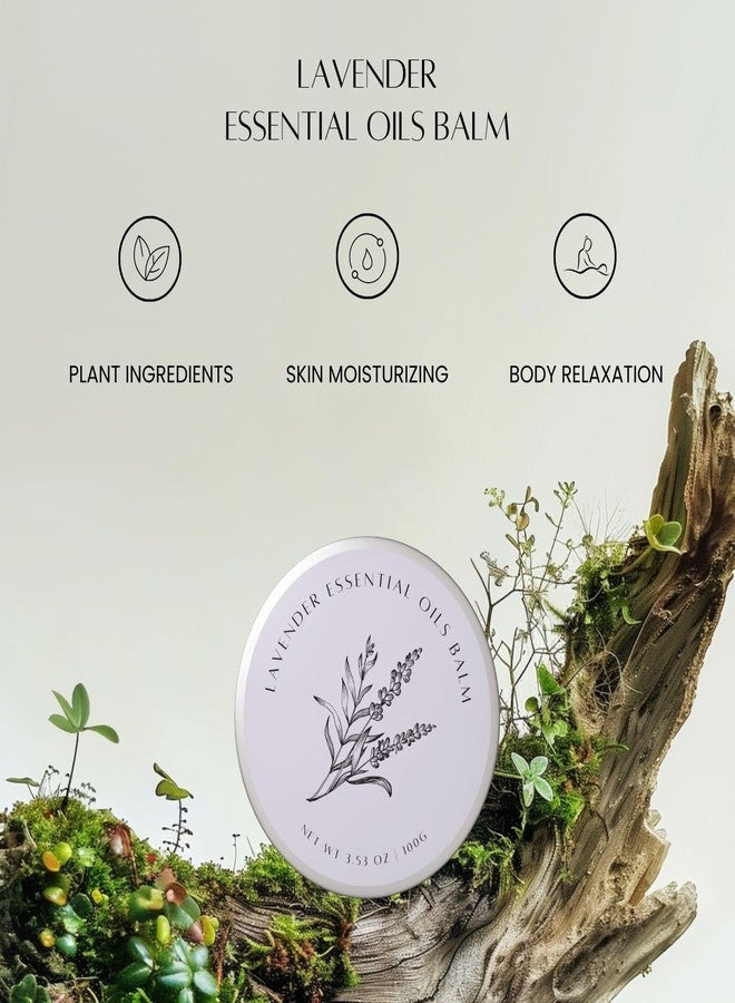 benatu Lavender Essential Oil Balm for Dry Skin Care, Scented Vitamin E Body Butter for Women and Men, Relaxing & Reparing Massage Oil, Blends with Chamomile, Sweet Orange, Ylang Ylang 3.53 oz - Image 2