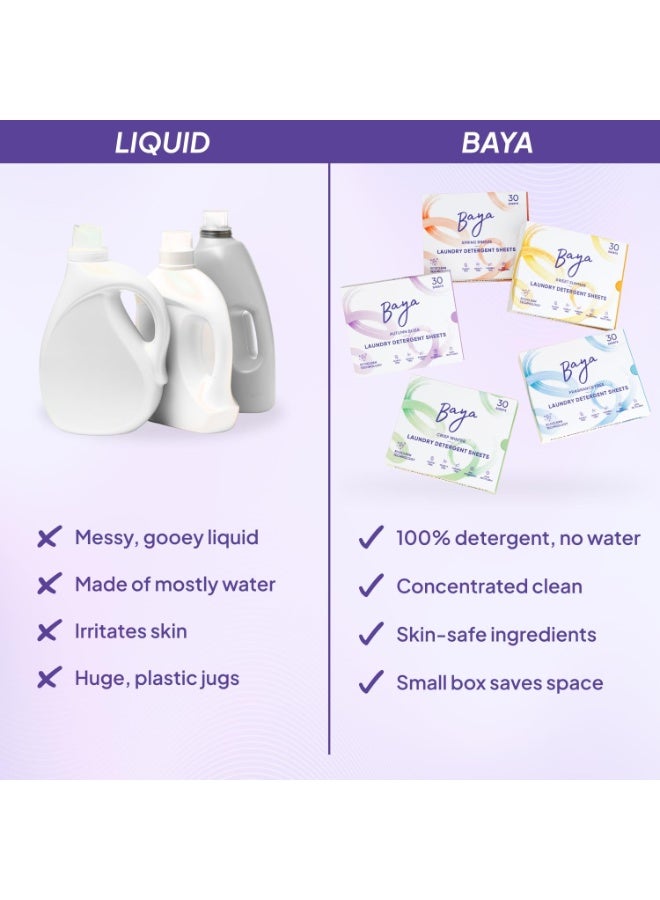 Baya Autumn Bliss Laundry Detergent Sheets 30 Sheets - Image 3