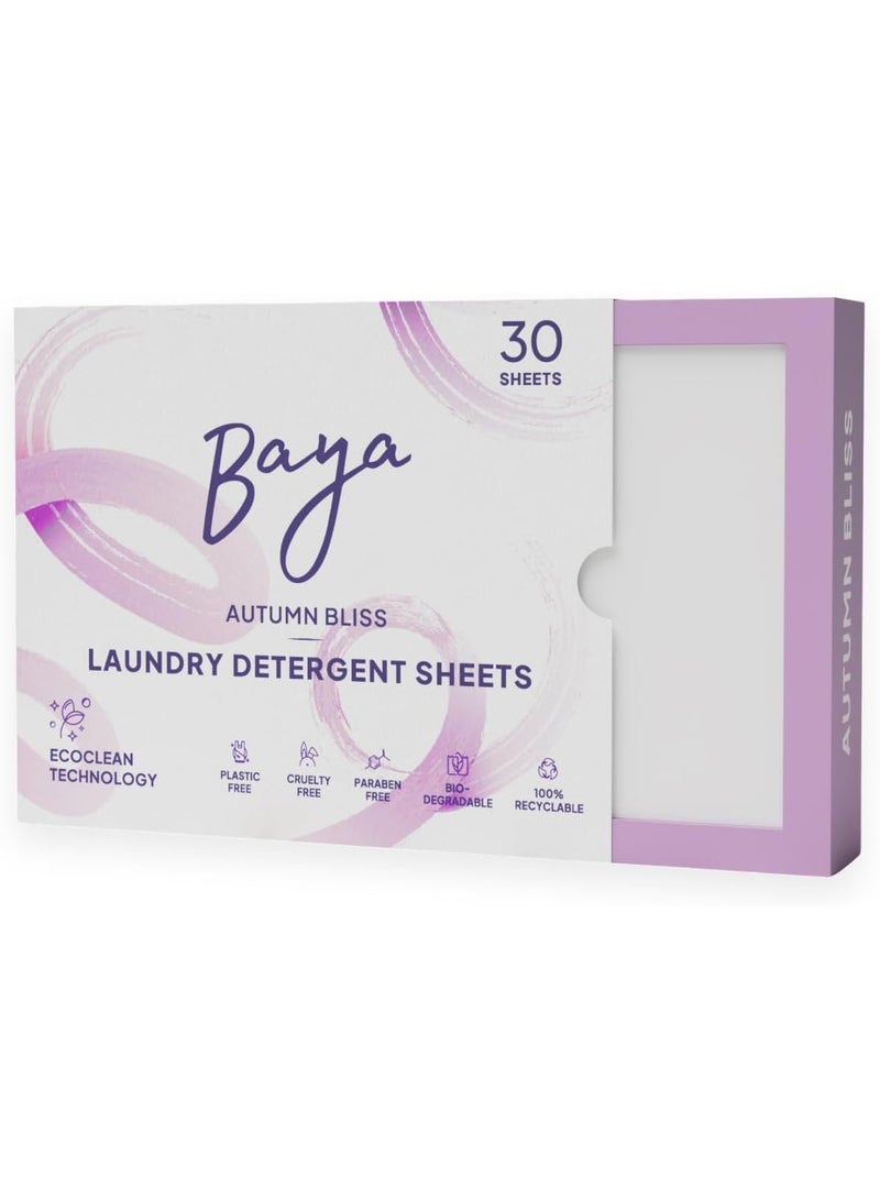 Baya Autumn Bliss Laundry Detergent Sheets 30 Sheets - Image 1