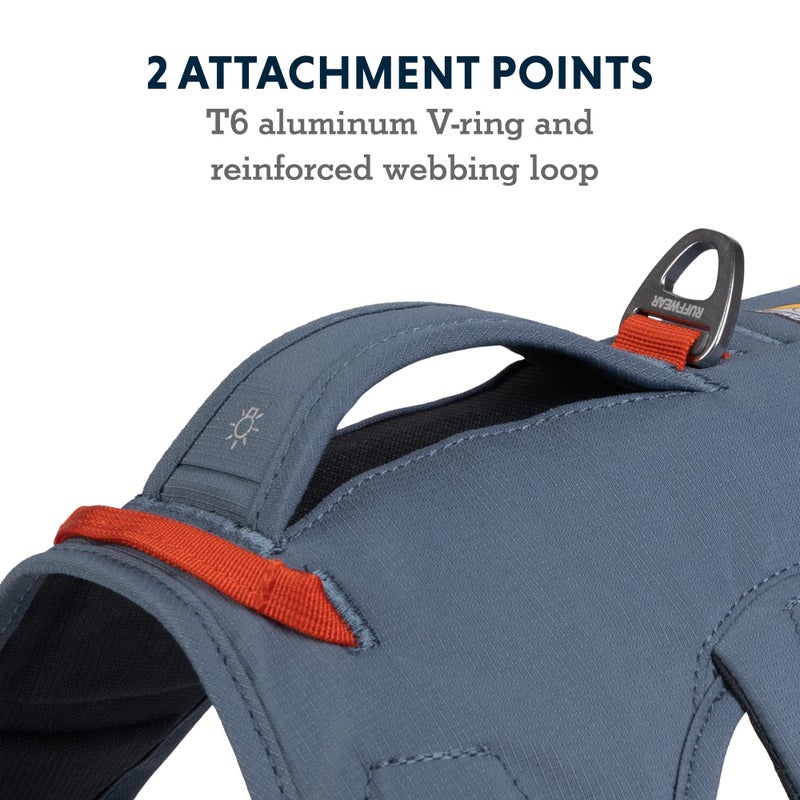 Ruffwear, Web Master, Multi-Use Support Dog Harness, Hiking and Trail Running, Service and Working, Everyday Wear, Slate Blue, XX-Small - Image 5