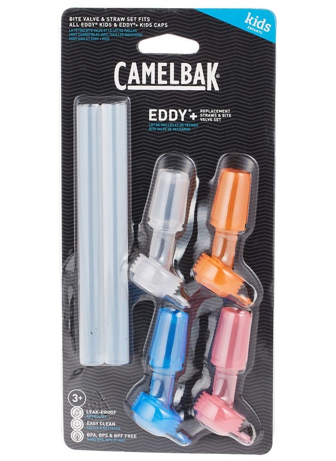 CAMELBAK CamelBak eddy+ Kids 4-pack, Bite Valve & Straws, Multi Color  - Image 1