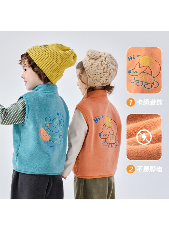 Doodle Home kids' Sherpa Vest - Winter Boys' & Girls' Fashion Puffer Sleeveless Jacket - Image 5