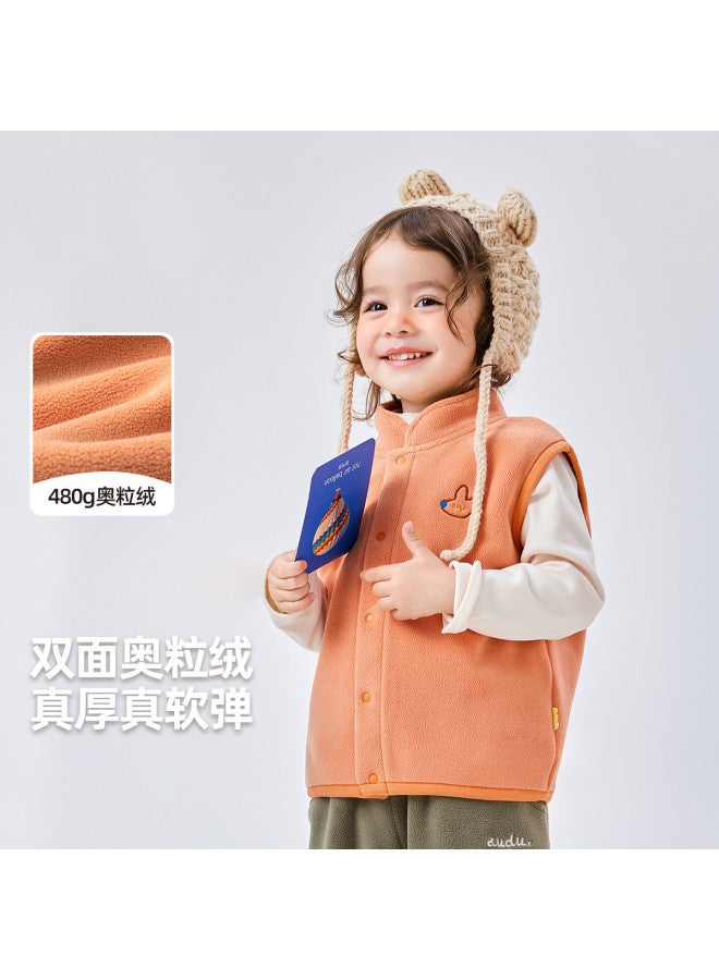 Doodle Home kids' Sherpa Vest - Winter Boys' & Girls' Fashion Puffer Sleeveless Jacket - Image 2
