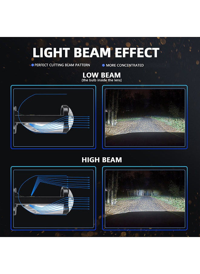 Generic Car LED Headlights Bulbs All in One Conversion Light Kit H4 80W 6000K White IP68 Waterproof, Pack of 2  - Image 5