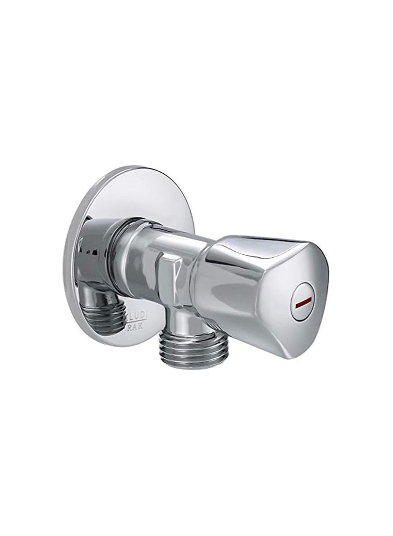 KLUDI RAK 33002 Angle Valve – Chrome Finish, Wall-Mounted Water Control Valve
