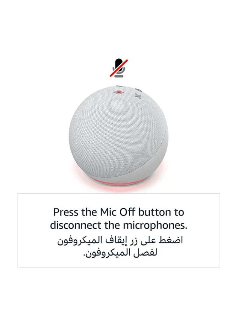 Generic - Echo Dot 4th generation Smart speaker with Alexa Arabic or English Blue - Image 1