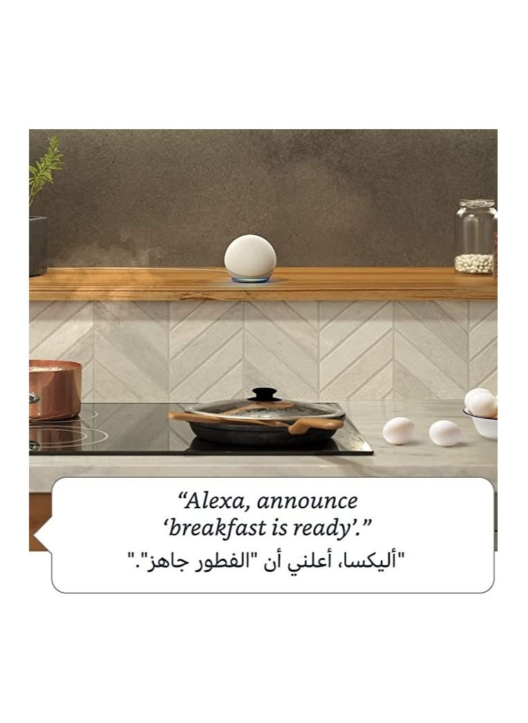 Generic - Echo Dot 4th generation Smart speaker with Alexa Arabic or English Blue - Image 1
