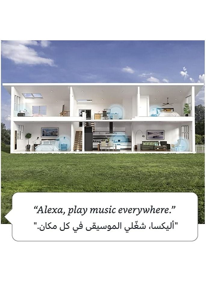 Generic - Echo Dot 4th generation Smart speaker with Alexa Arabic or English Blue - Image 1
