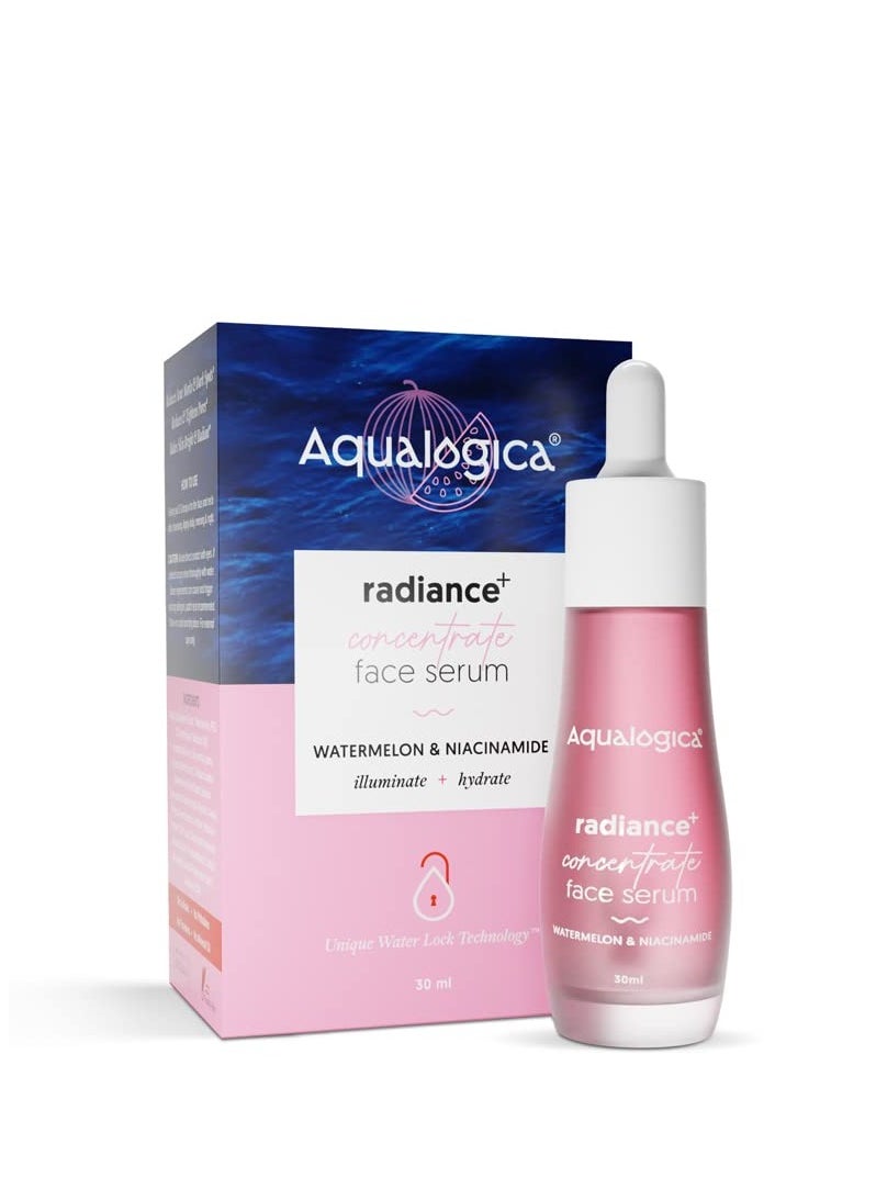 Aqualogica Aqualogica Concentrate Face Serum with Watermelon Radiant Look For Glowing Oily and Dry Skin 30ml  - Image 1