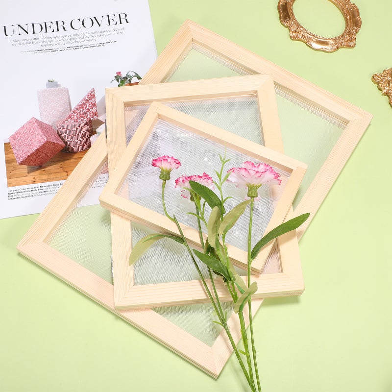 Papermaking Kit, Double Frame for Durable Crafts, Ideal for DIY Projects - Image 5