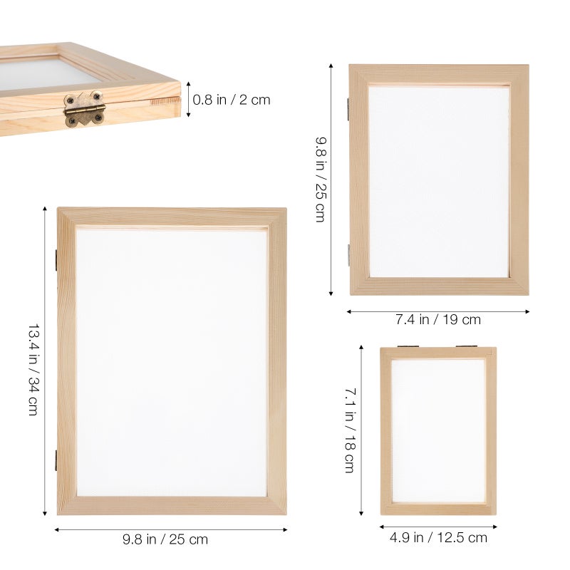 Papermaking Kit, Double Frame for Durable Crafts, Ideal for DIY Projects - Image 2