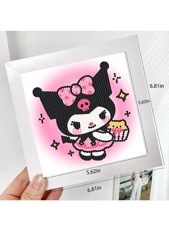 5D DIY Diamond Painting Kits with Photo Frame, Lovely Diamond Painting Art Making for Girls Boys Adult Beginners Gift - Image 3