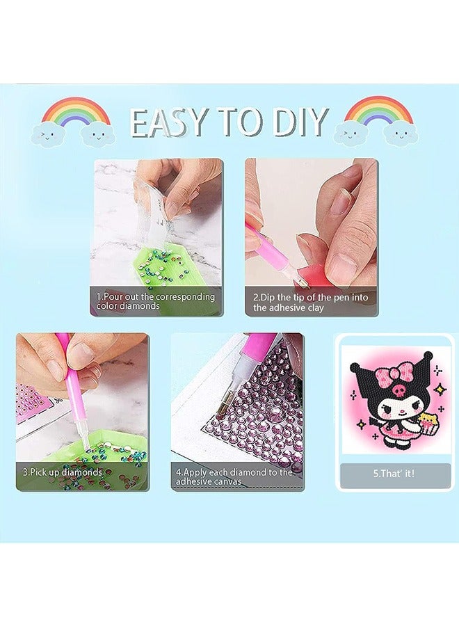 5D DIY Diamond Painting Kits with Photo Frame, Lovely Diamond Painting Art Making for Girls Boys Adult Beginners Gift - Image 4