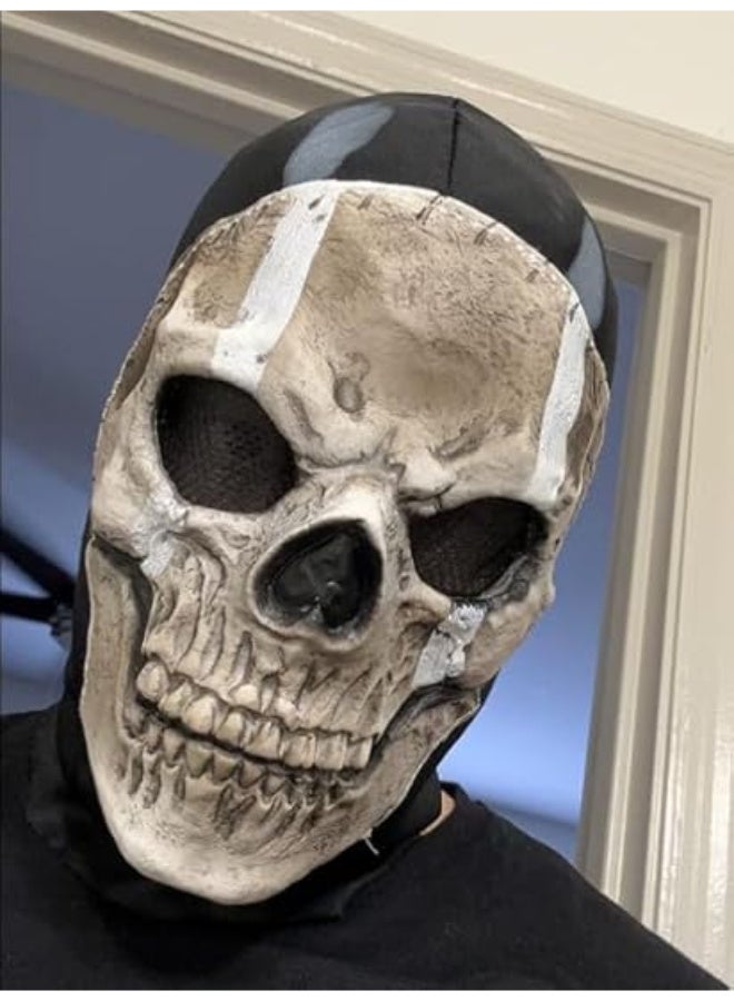 HI-FINE Skeleton mask, Halloween Game Ghost mask, Horror Ghost Mask Scary Skull Balaclava Coplay Masks for Halloween Party Costume - Image 5