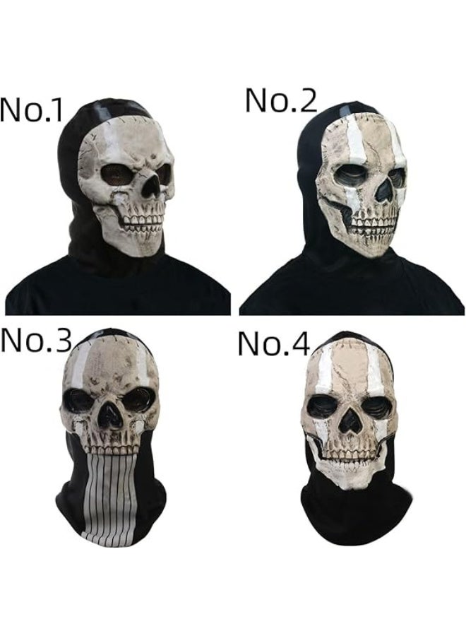 HI-FINE Skeleton mask, Halloween Game Ghost mask, Horror Ghost Mask Scary Skull Balaclava Coplay Masks for Halloween Party Costume - Image 2