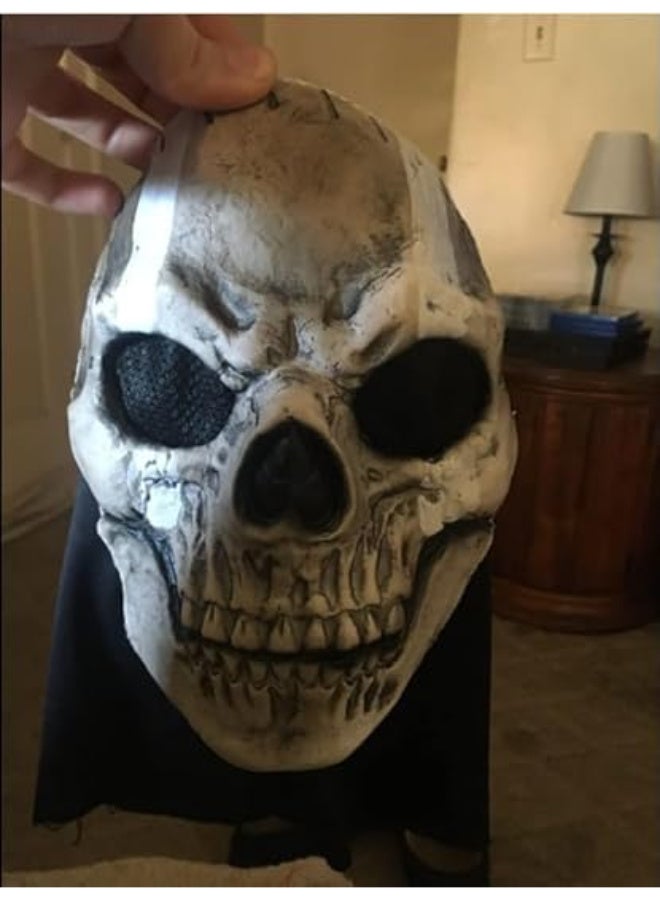 HI-FINE Skeleton mask, Halloween Game Ghost mask, Horror Ghost Mask Scary Skull Balaclava Coplay Masks for Halloween Party Costume - Image 3
