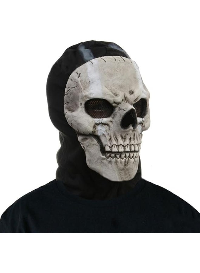 HI-FINE Skeleton mask, Halloween Game Ghost mask, Horror Ghost Mask Scary Skull Balaclava Coplay Masks for Halloween Party Costume - Image 1