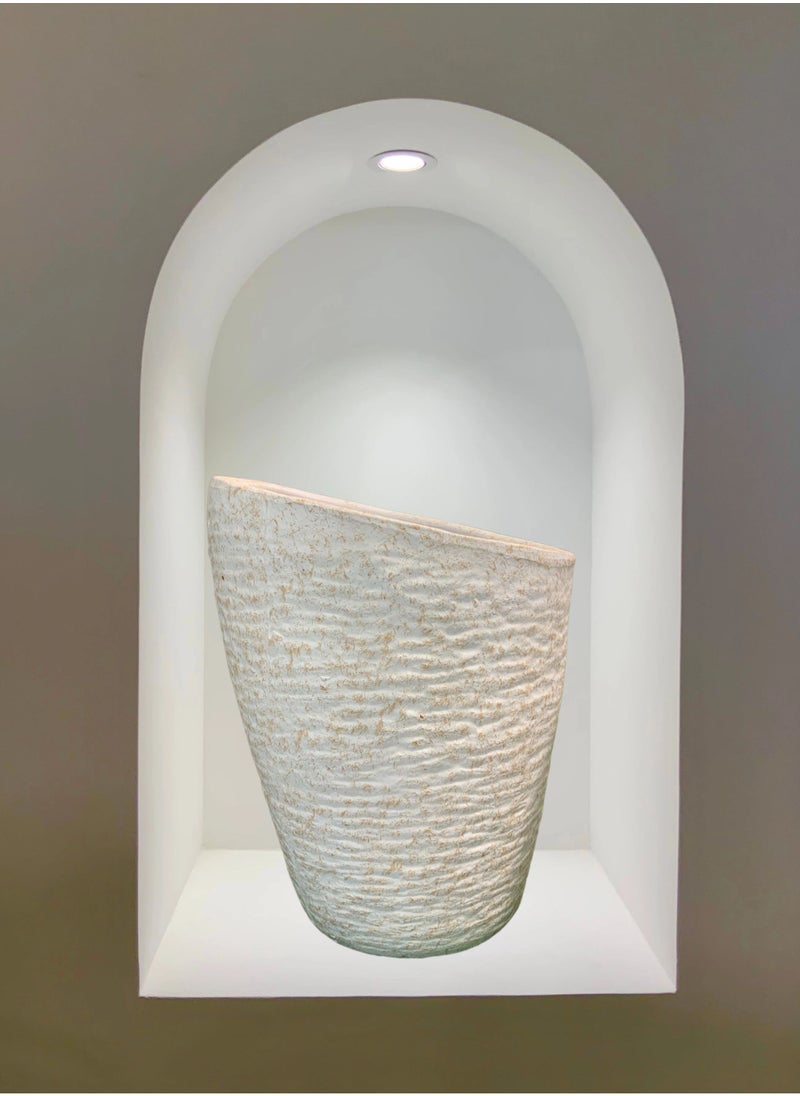 Schondor Furniture Vase | White | Size 47x59cm | Indoor and Outdoor | Home Decor | Home Accessories  - Image 1