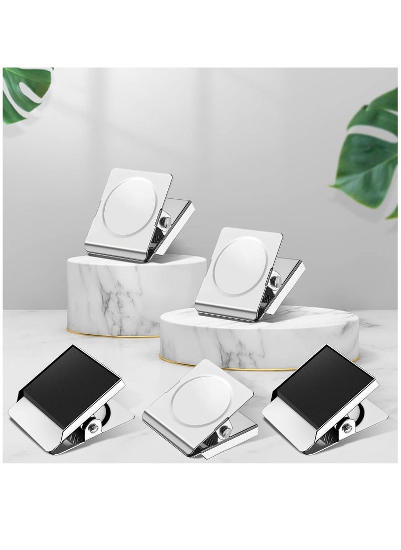 SYOSI - Magnetic Clips, 1.2inches Fridge Refrigerator Magnets, Refrigerator Whiteboard Wall Magnetic Memo Note Clip,Strong Magnetic Clips for Whiteboard,Refrigerator,Office School, 12 Pack - Image 1
