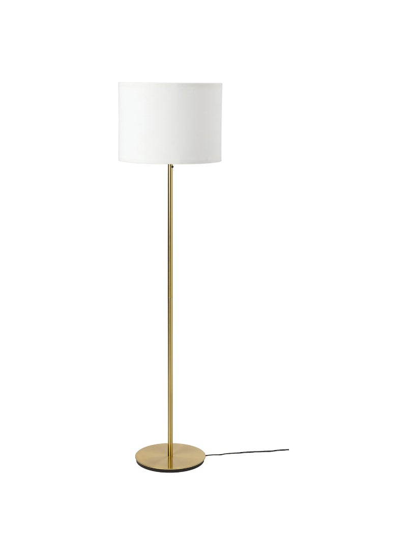 IKEA FRAKTA Floor lamp - white/brass - Image 1