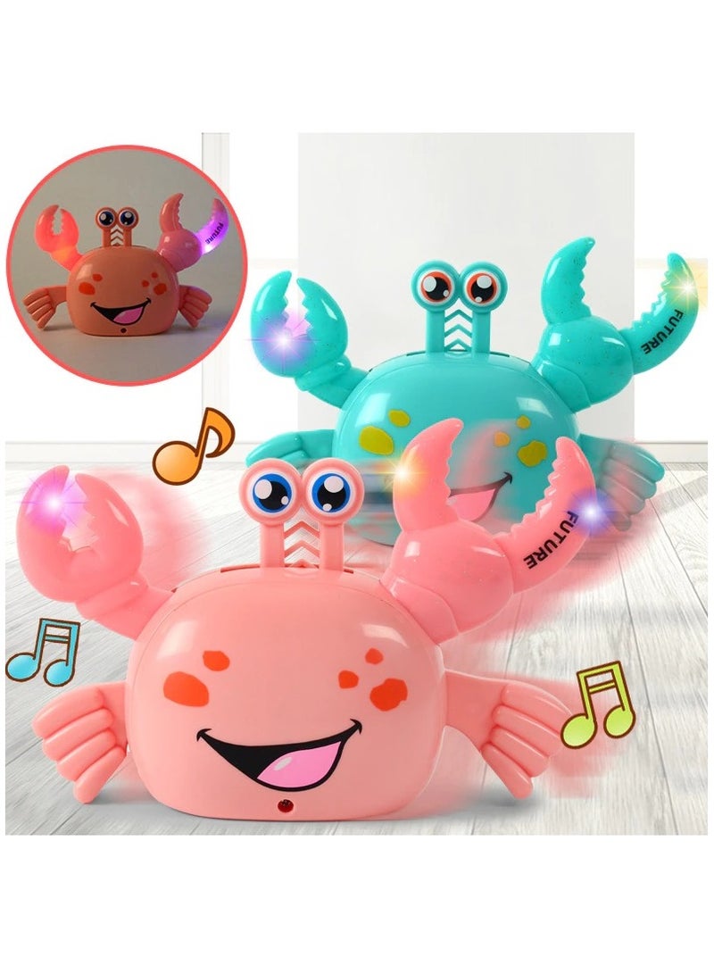 لعبة السلطعون الكهربائي المتحرك مع ضوء LED والموسيقى - Image 2