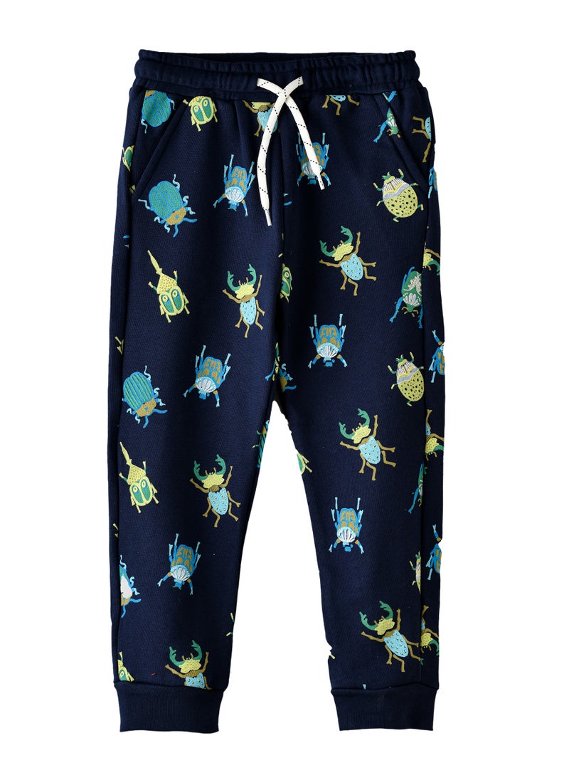 JAM Boys' Bug Print Joggers with Drawstring  - Image 1