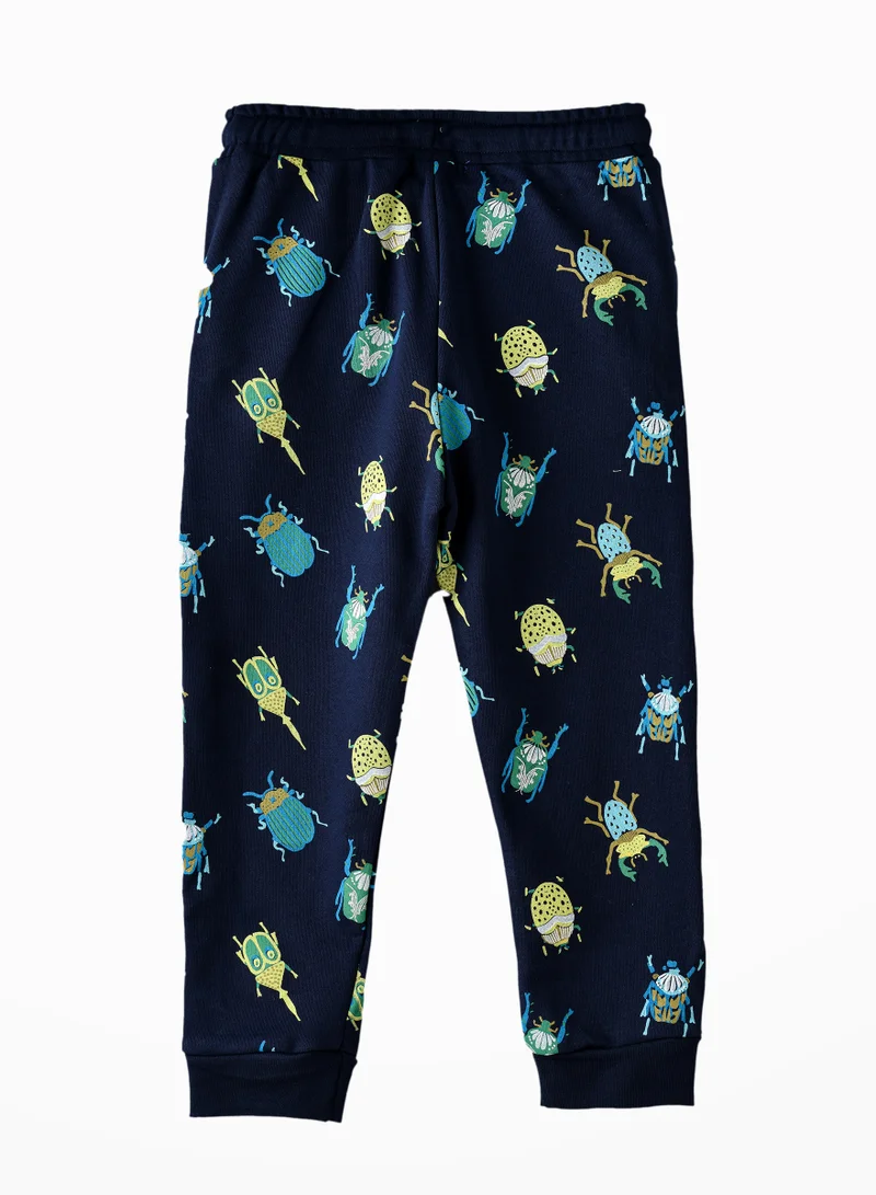 JAM Boys' Bug Print Joggers with Drawstring