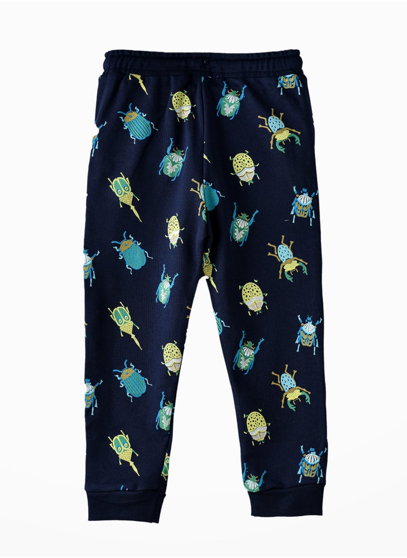 JAM Boys' Bug Print Joggers with Drawstring  - Image 2