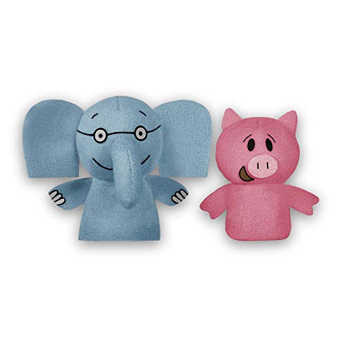 YOTTOY Mo Willems Collection Elephant Piggie Pair of Finger Puppets - Image 1