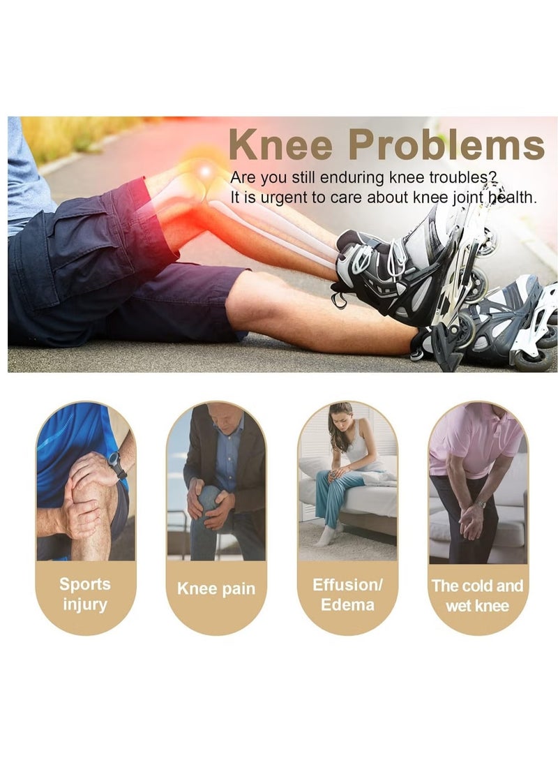 TIGER - New Knee Massager with Heating & Vibration – Wireless, Rechargeable, Large LED Screen Smart Knee Massage Device – Relieve Joint Pain, Swelling, Stiffness – Ideal for Knee Joint Therapy and Comfort - Image 1