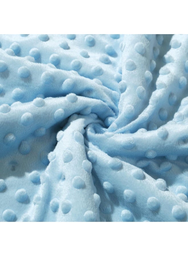 Cozy Soft Warm Sherpa Baby Blanket with Dotted Backing for Infant Toddler's Crib Cot Stroller Gifts for Baby Boys Girls All Season Use for Stroller Crib (75*110cm, Blue dot) - Image 5