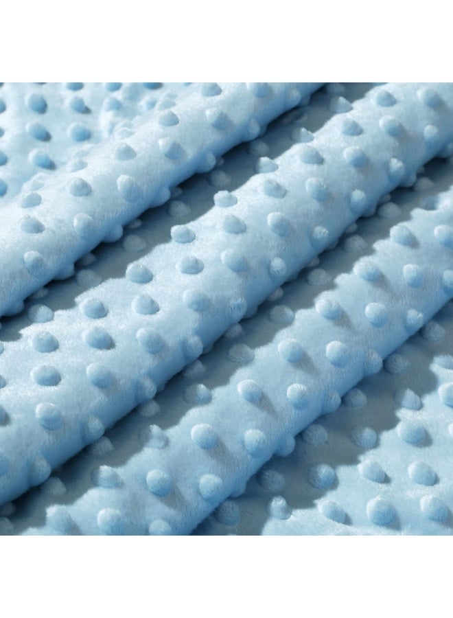 Cozy Soft Warm Sherpa Baby Blanket with Dotted Backing for Infant Toddler's Crib Cot Stroller Gifts for Baby Boys Girls All Season Use for Stroller Crib (75*110cm, Blue dot) - Image 2