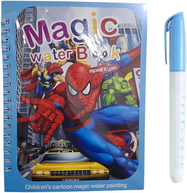 Magic Water Coloring Book for Kids - Fun and Safe with Educational Graphics