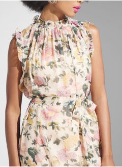 Hope & Ivy Pleated Down Floral Dress  - Image 3