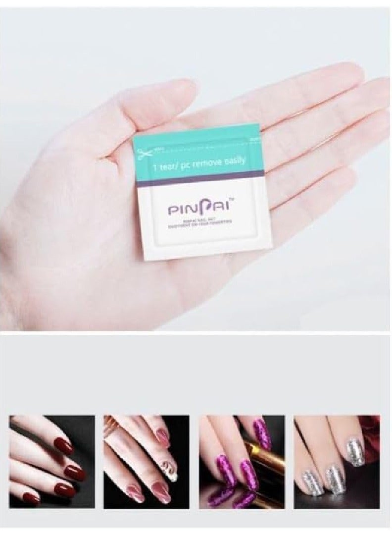 Red Blossom 200-Piece Nail Gel Polish Remover Clear  - Image 4