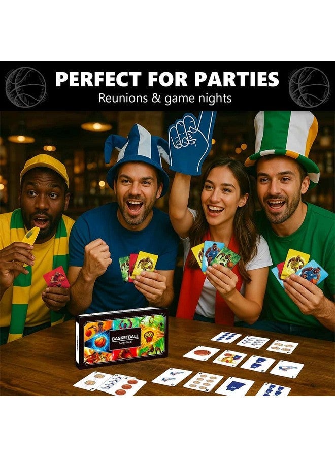 QUOKKA Basketball Fast-Paced Card Game for Kids & Adults - 128 Cards & Easy Rules - Quick & Fun Matching Game - 2-8 Players - Ages 8+ - Perfect for Family Games Night, Travel and Parties - Image 5