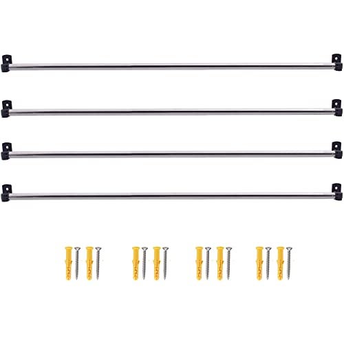 YYST Gift Wrapping Paper Wall Mount Storage Station Organizer Dispensing Rack for Gift Wrapping Paper up to 40 Inch100CM wide Black4 - Image 1