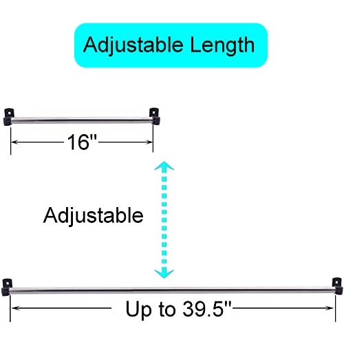 YYST Gift Wrapping Paper Wall Mount Storage Station Organizer Dispensing Rack for Gift Wrapping Paper up to 40 Inch100CM wide Black4 - Image 3