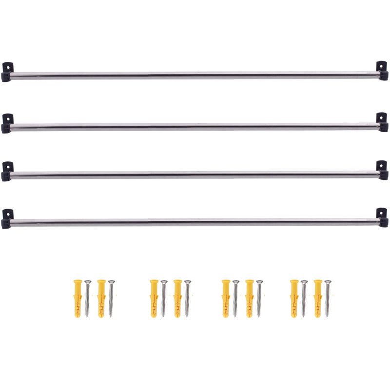 YYST Gift Wrapping Paper Wall Mount Storage Station Organizer Dispensing Rack for Gift Wrapping Paper up to 40 Inch100CM wide Black4 - Image 2