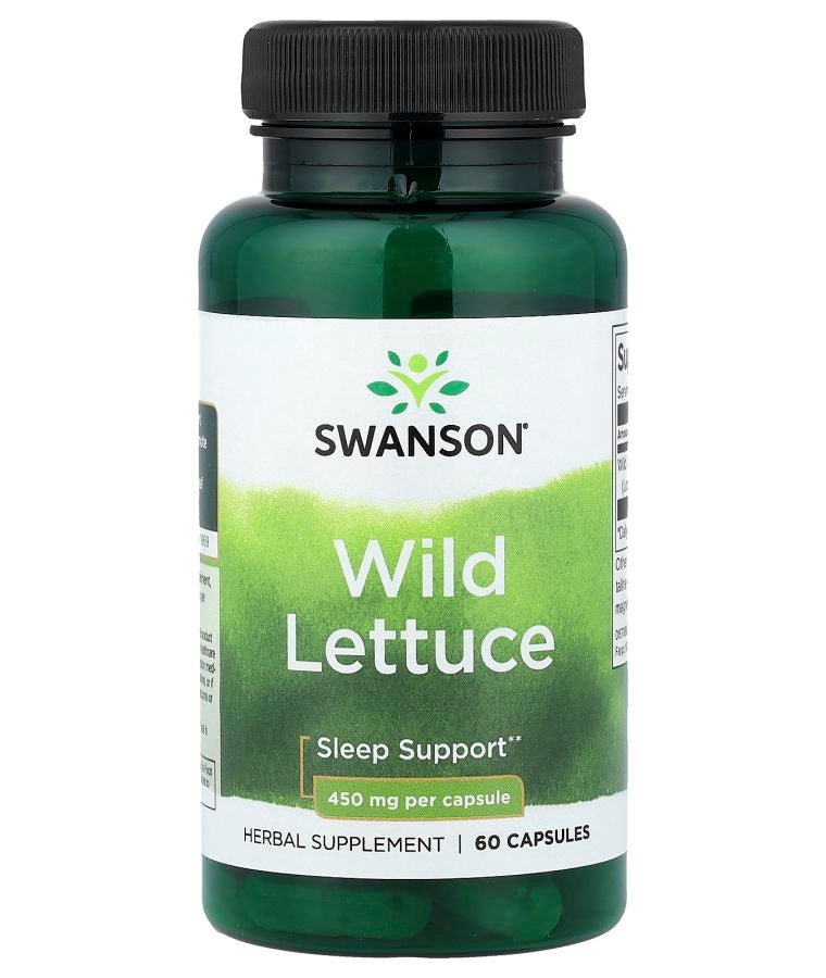 SWANSON Wild Lettuce 450 mg 60 Capsules