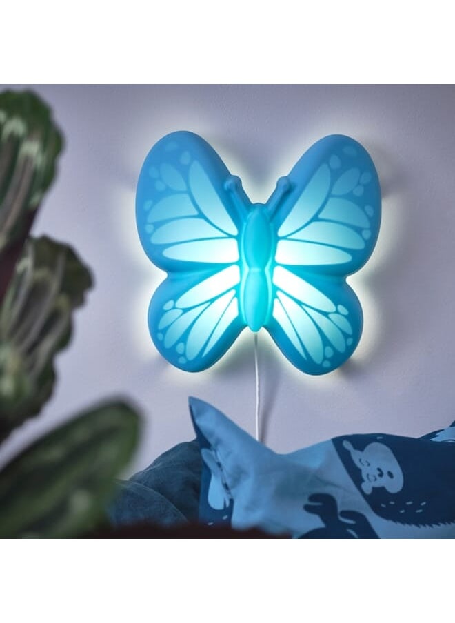 Zaboon - Led Wall Lamp Butterfly Light Blue - Image 1