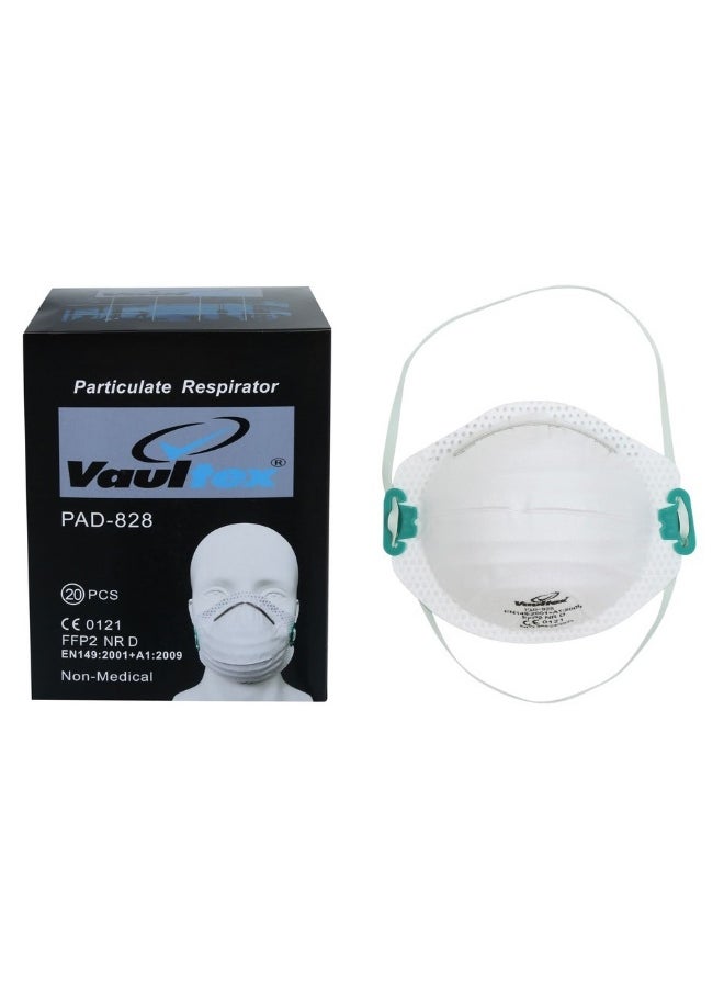 Vaultex Vaultex PAD Non Medical FFP2 Respirator, 20Pcs/Pack  - Image 2