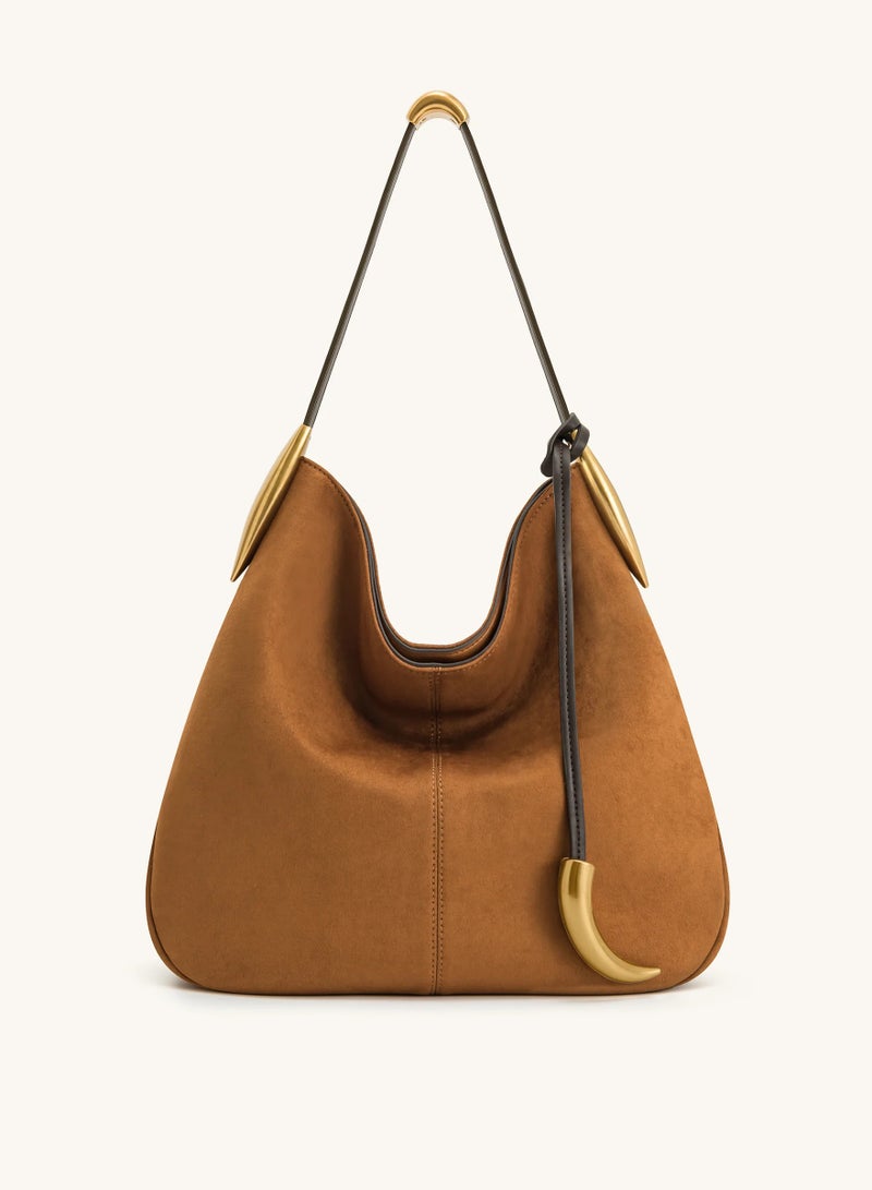 جي دبليو بي شنطة هوبو JW PEI Nina مع تعليق معدني - باللون البني - Image 1