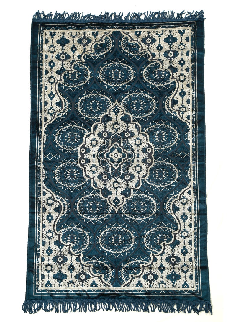 Vitacelli Prayer Mat 614GSM Anti-Slip Velvet Top Islamic Prayer Mat New Design Thick Padded Sajadah Prayer Rug for Men Women Eid Gift Ramadan ( 140cm X 70cm)  - Image 3