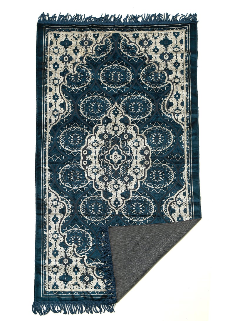 Vitacelli Prayer Mat 614GSM Anti-Slip Velvet Top Islamic Prayer Mat New Design Thick Padded Sajadah Prayer Rug for Men Women Eid Gift Ramadan ( 140cm X 70cm)  - Image 2